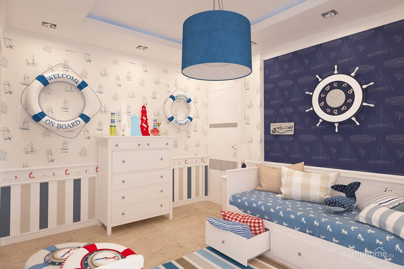 детская спальня в морском стиле